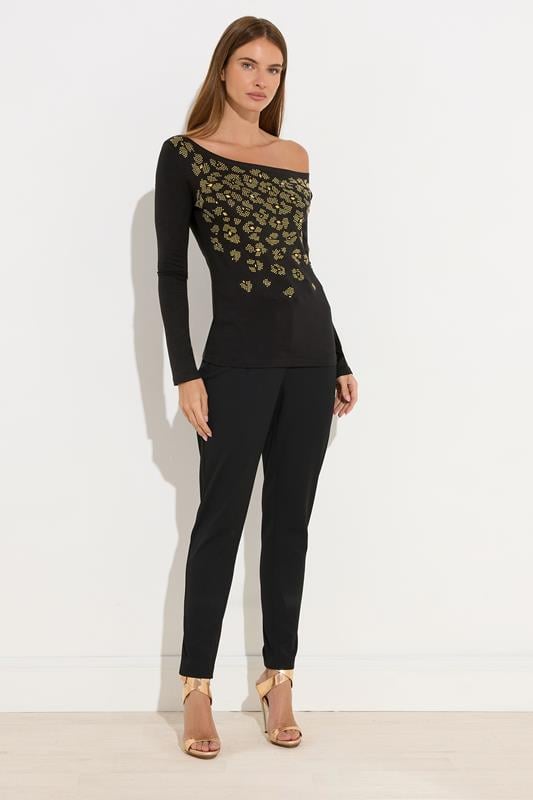 STAR Black Animal Embellished Top | StarByJM 4