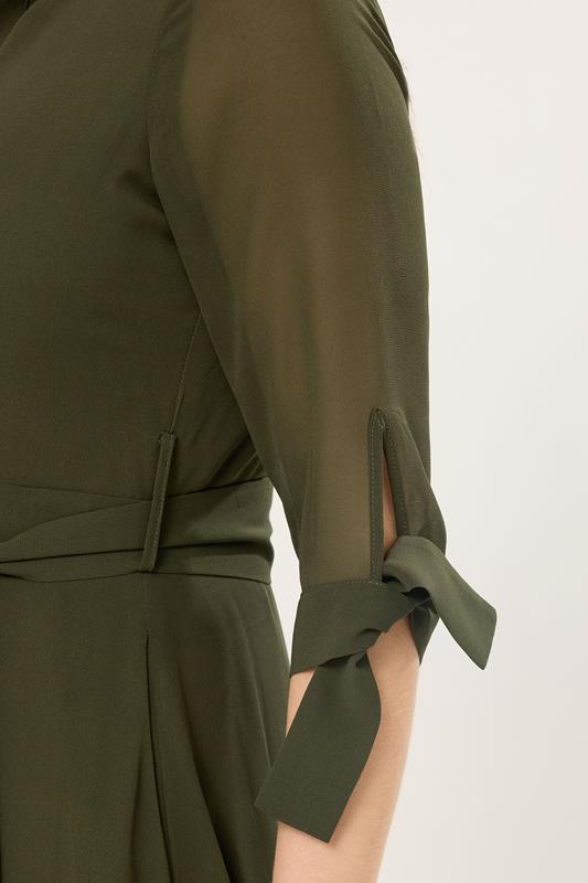 STAR Khaki Green Floral Shirt Dress | StarByJM 4