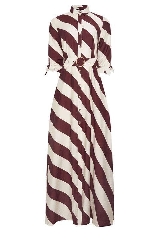 STAR Burgundy Red Stripe Shirt Dress | StarByJM 2