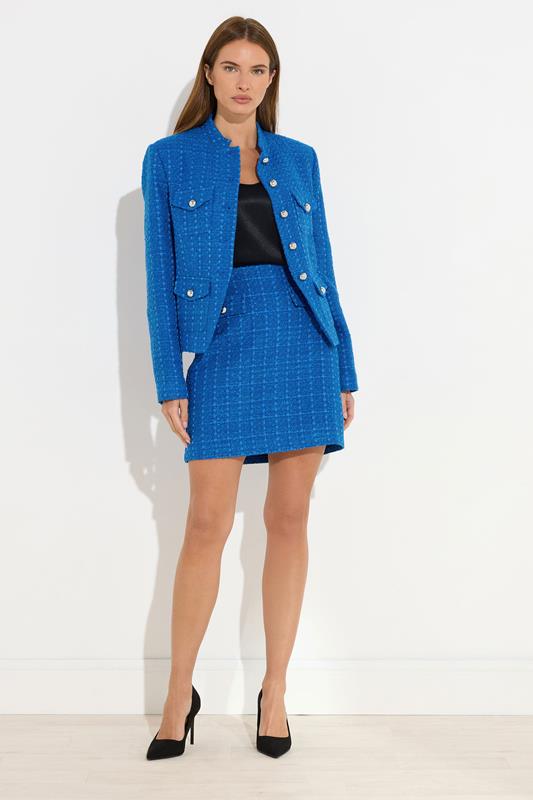 STAR Blue Boucle Button Detail Jacket | StarByJM 3