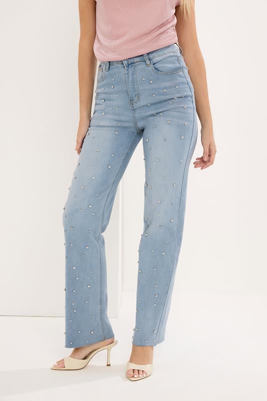 STAR Light Blue Embellished Detail Jeans | StarByJM 1