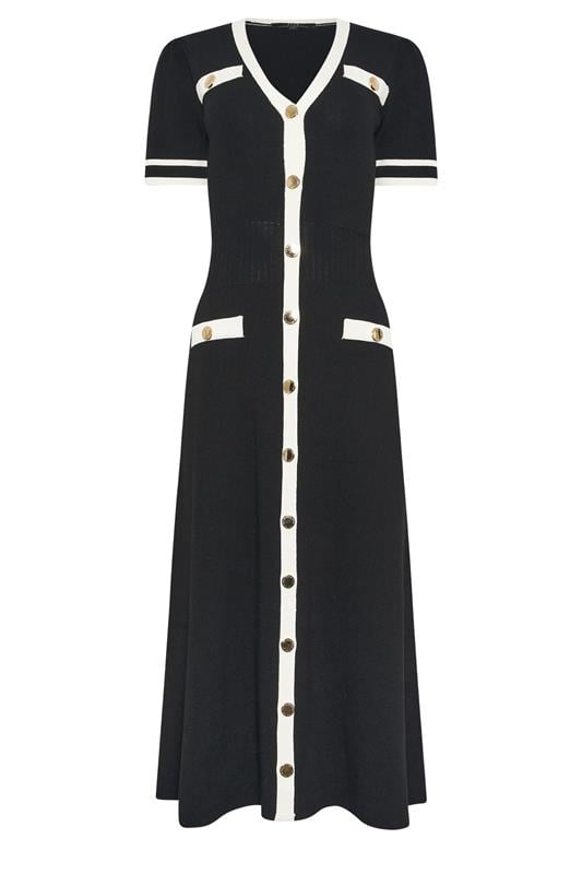 STAR Black Contrast Knitted Dress | StarByJM 2