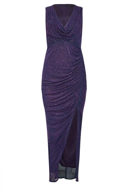 STAR Purple Embellished Mesh Maxi Dress | StarByJM 5