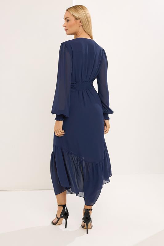 STAR Navy Blue Pleated Maxi Dress | StarBYJM 2