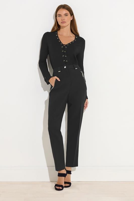 STAR Black Lace Up Eyelet Top | StarByJM 2