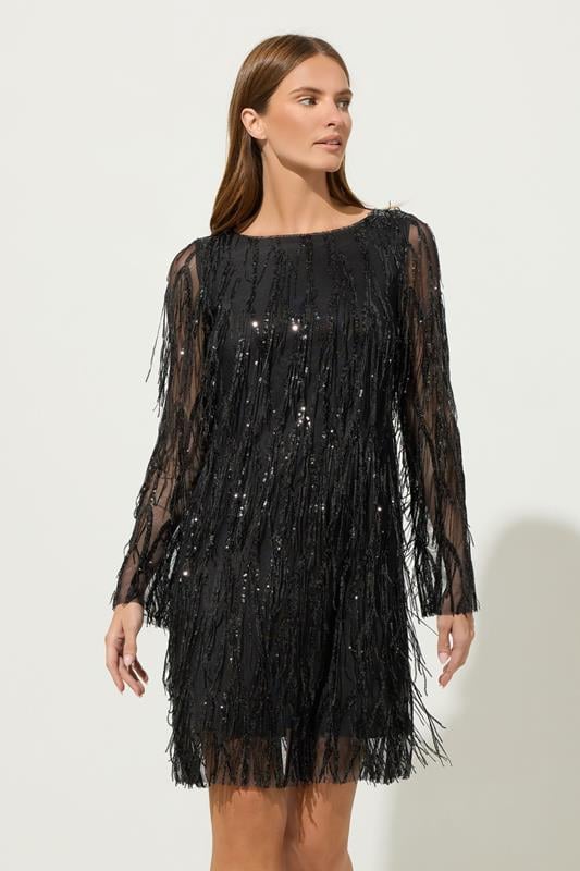 STAR Black Sequin Tassel Dress | StarByJM 1
