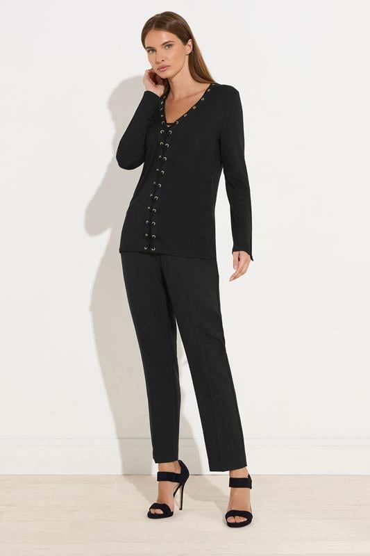 STAR Black Lace Up Eyelet Top | StarByJM 3