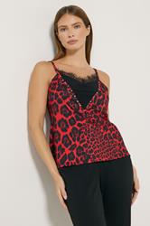 STAR Red Leopard Print Cami Top | StarByJM 1