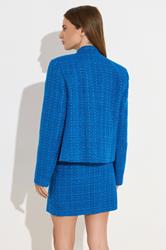 STAR Blue Tweed Button Mini Skirt | StarByJM 5