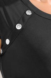 STAR Black Popper Detail Midi Dress | StarByJM 5