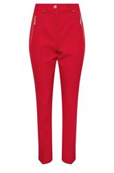 STAR Red Tailored Straight Leg Trousers | StarByJM 5