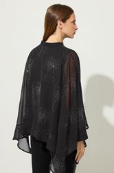 STAR Black Embellished Cape Blouse | StarByJM 3