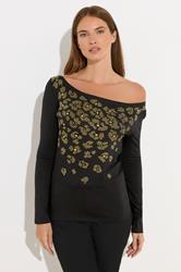 STAR Black Animal Embellished Top | StarByJM 3