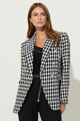 STAR Black Checked Double Breasted Blazer | StarByJM 2