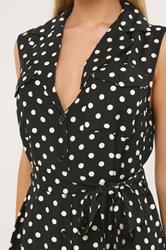 STAR Black Polka Dot Sleeveless Shirt Dress | StarByJM 4