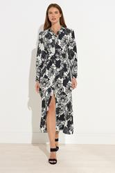 STAR Black Floral Print Button Through Dress | StarByJM 3