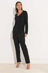 STAR Black Lace Up Eyelet Top | StarByJM 7