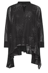 STAR Black Embellished Cape Blouse | StarByJM 5