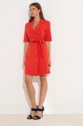 STAR Orange Belted Mini Dress | StarByJM 4