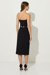 STAR Black Chain Bandeau Midi Dress | StarByJM 3
