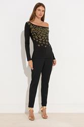 STAR Black Animal Embellished Top | StarByJM 4