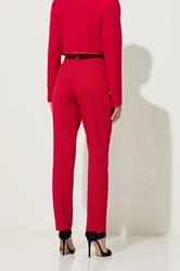 STAR Red Tailored Straight Leg Trousers | StarByJM 5