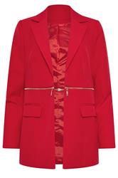 STAR Red Zip Waist 2-In-1 Blazer | StarByJM 7