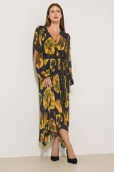 STAR Black Floral Mesh Pleated Maxi Dress | StarByJM 2