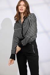 STAR Black Abstract Stripe Shirt | StarByJM 1