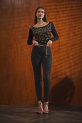 STAR Black Animal Embellished Top | StarByJM 1