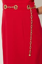 STAR Red Chain Bandeau Midi Dress | StarByJM 4