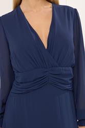 STAR Navy Blue Pleated Maxi Dress | StarBYJM 4