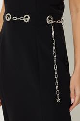 STAR Black Chain Bandeau Midi Dress | StarByJM 4