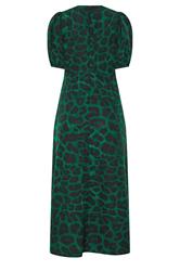 STAR Green Animal Print Satin Dress | StarByJM 6