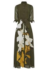 STAR Khaki Green Floral Shirt Dress | StarByJM 5