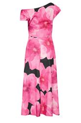 STAR Black Floral Off Shoulder Fit and Flare Dress | StarByJM 6
