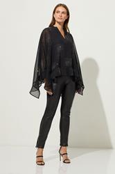 STAR Black Embellished Cape Blouse | StarByJM 2