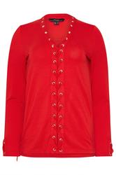 STAR Red Lace Up Eyelet Top | StarByJM 5