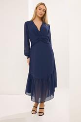 STAR Navy Blue Pleated Maxi Dress | StarBYJM 1