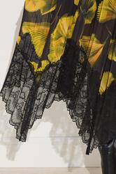 STAR Yellow Floral Pleated Mesh Skirt | StarByJM 6