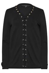STAR Black Lace Up Eyelet Top | StarByJM 8