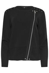 STAR Black Biker Cardigan | StarByJM 2