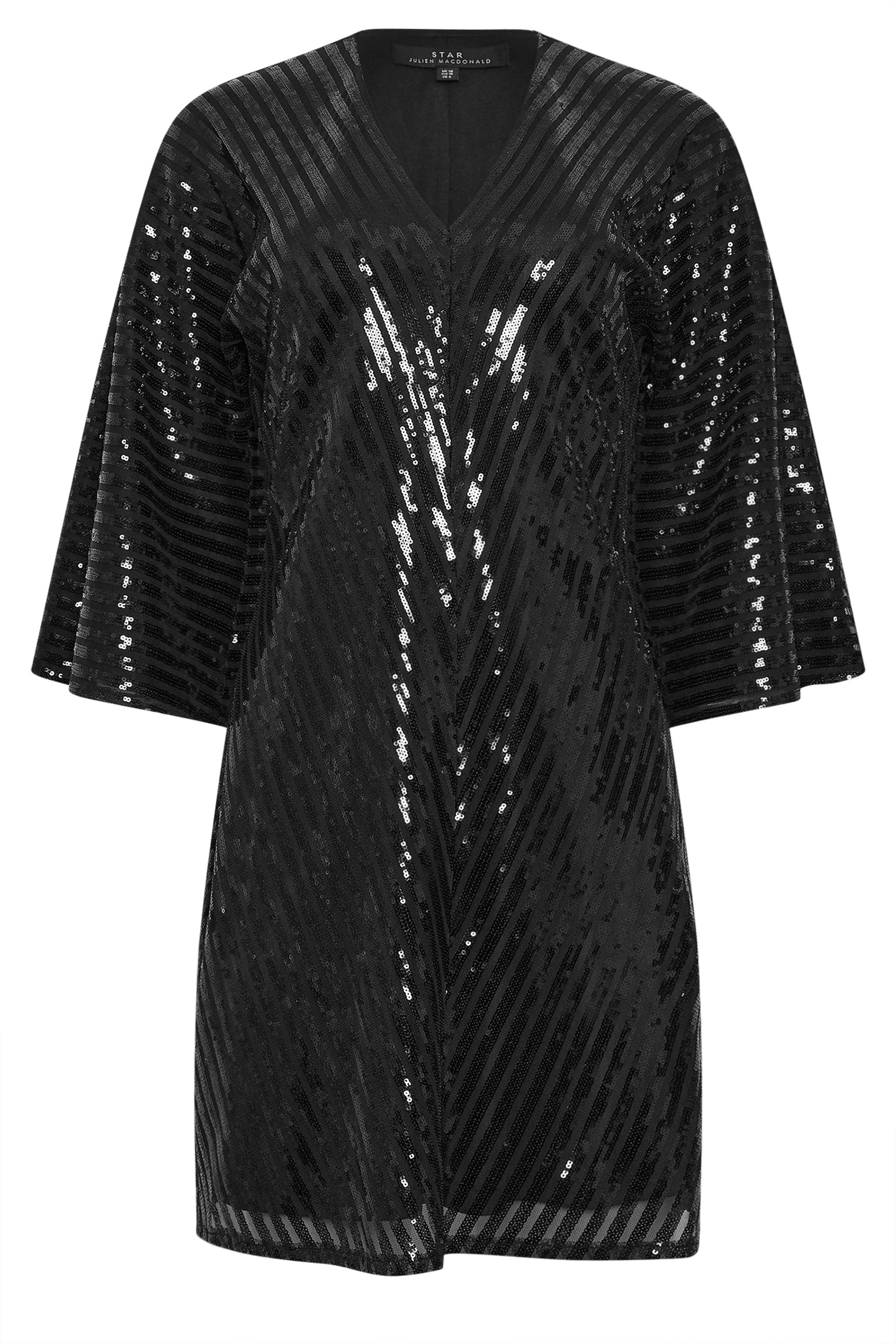 STAR Black Chevron Sequin Dress | StarByJM 8