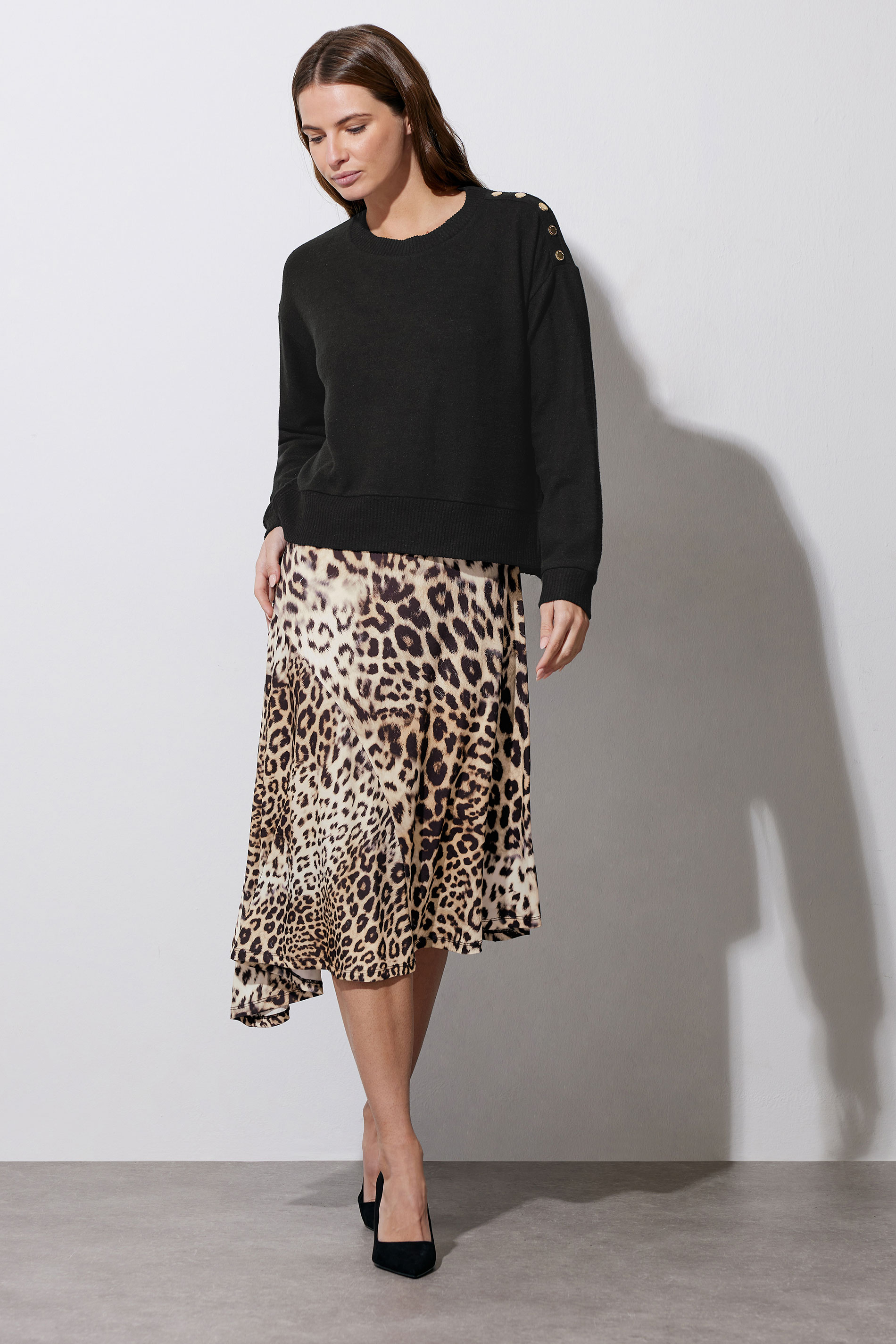 STAR Brown 2-in-1 Leopard Print Midi Dress | StarByJM 3