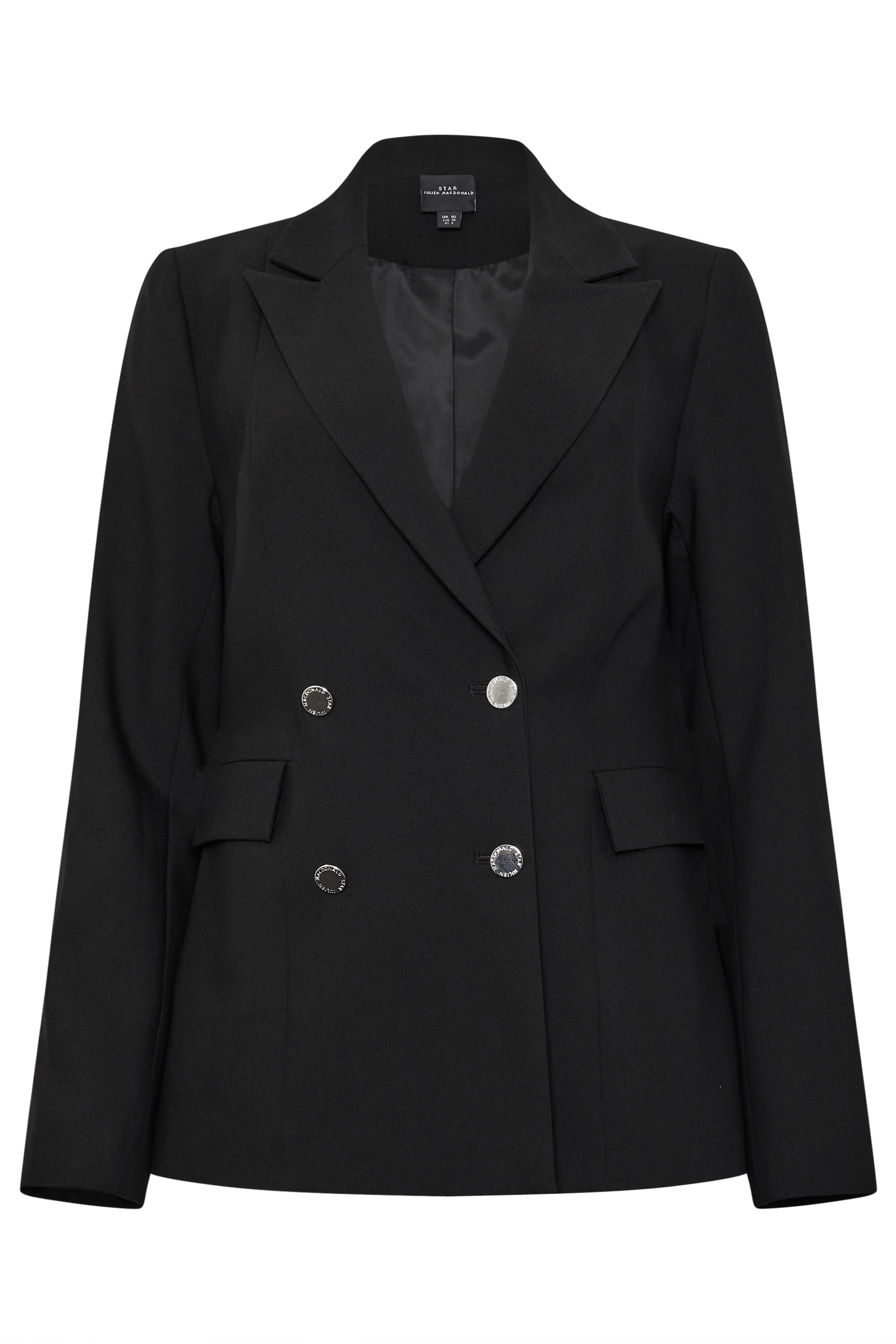 STAR Black Double Breasted Tailored Blazer | StarByJM 11