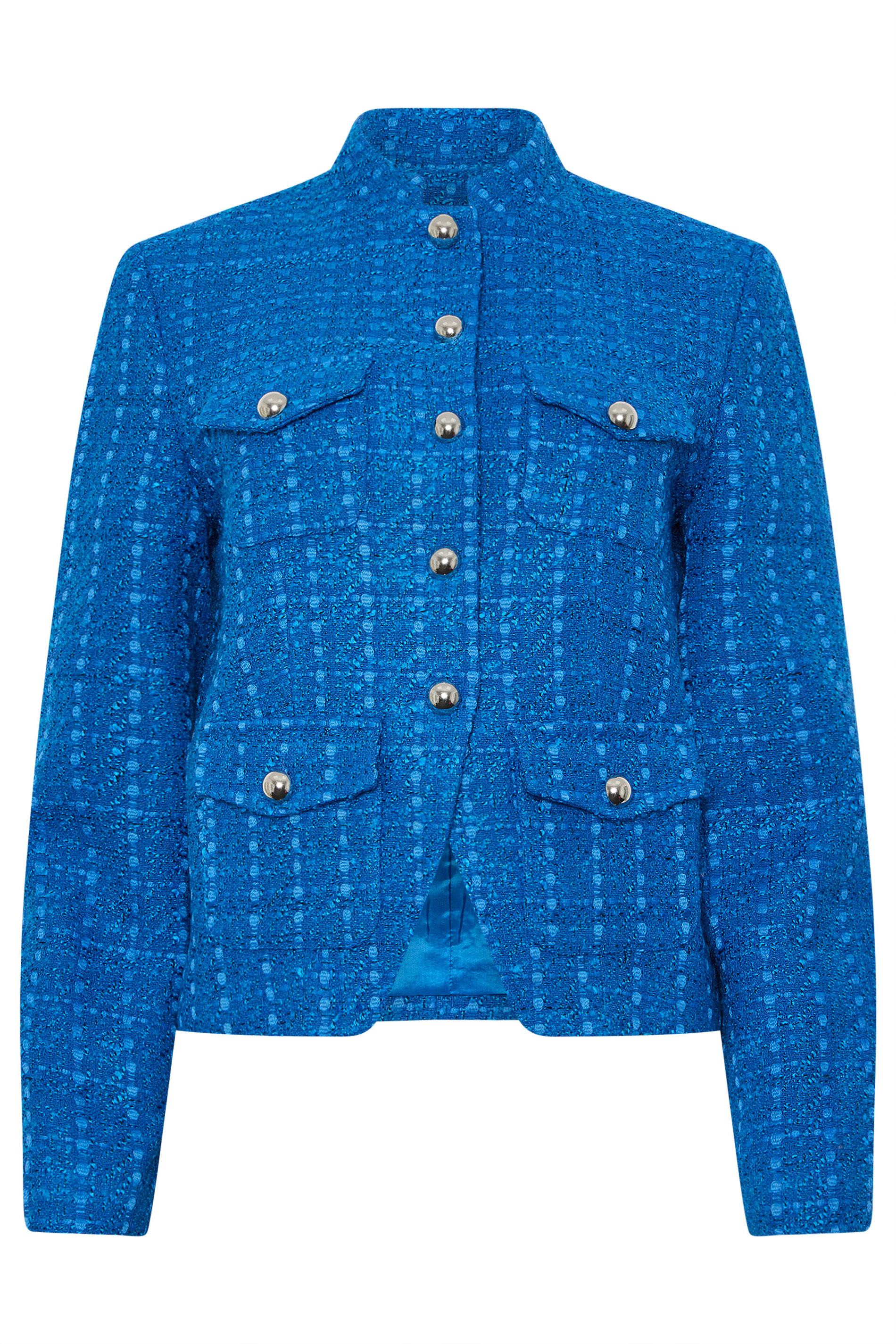 STAR Blue Boucle Button Detail Jacket | StarByJM 8