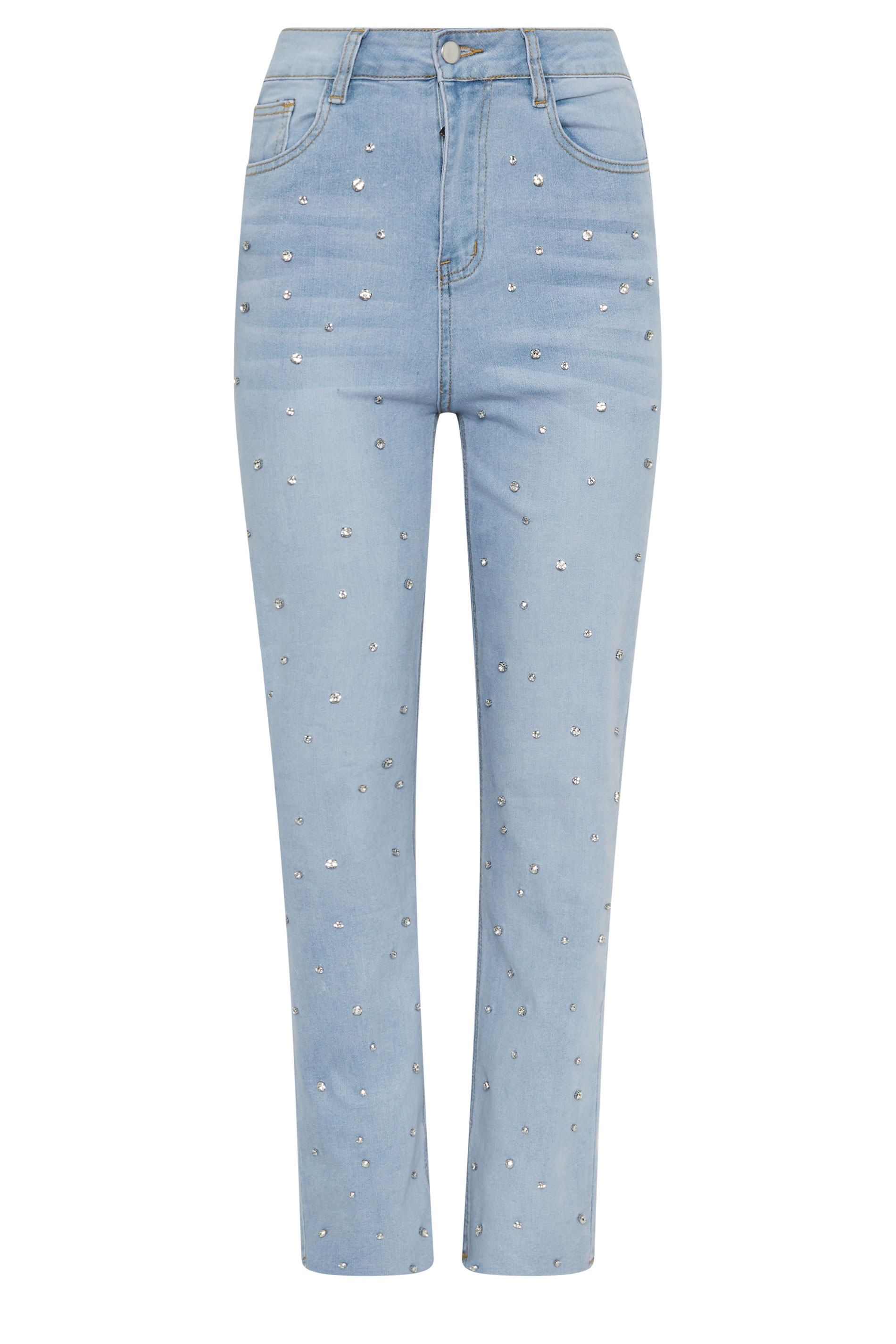 STAR Light Blue Embellished Detail Jeans | StarByJM 5