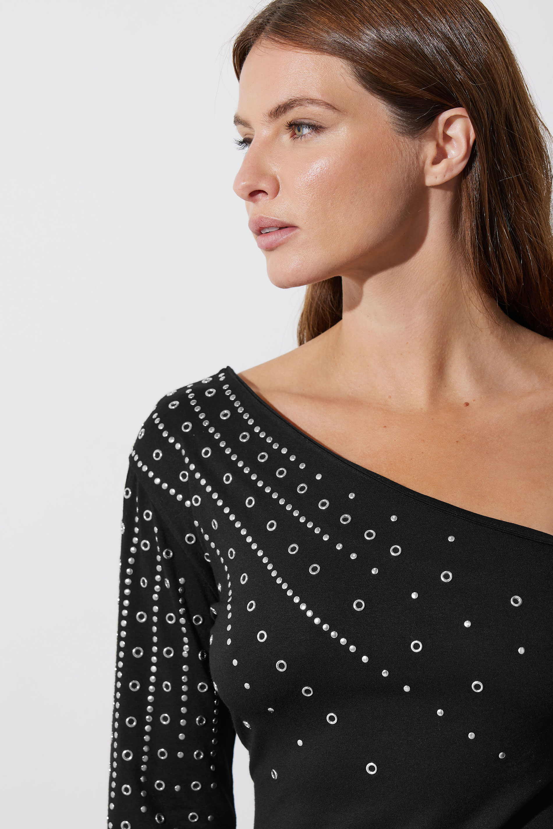STAR Black Eyelet Asymmetric Top | STAR x JM 4