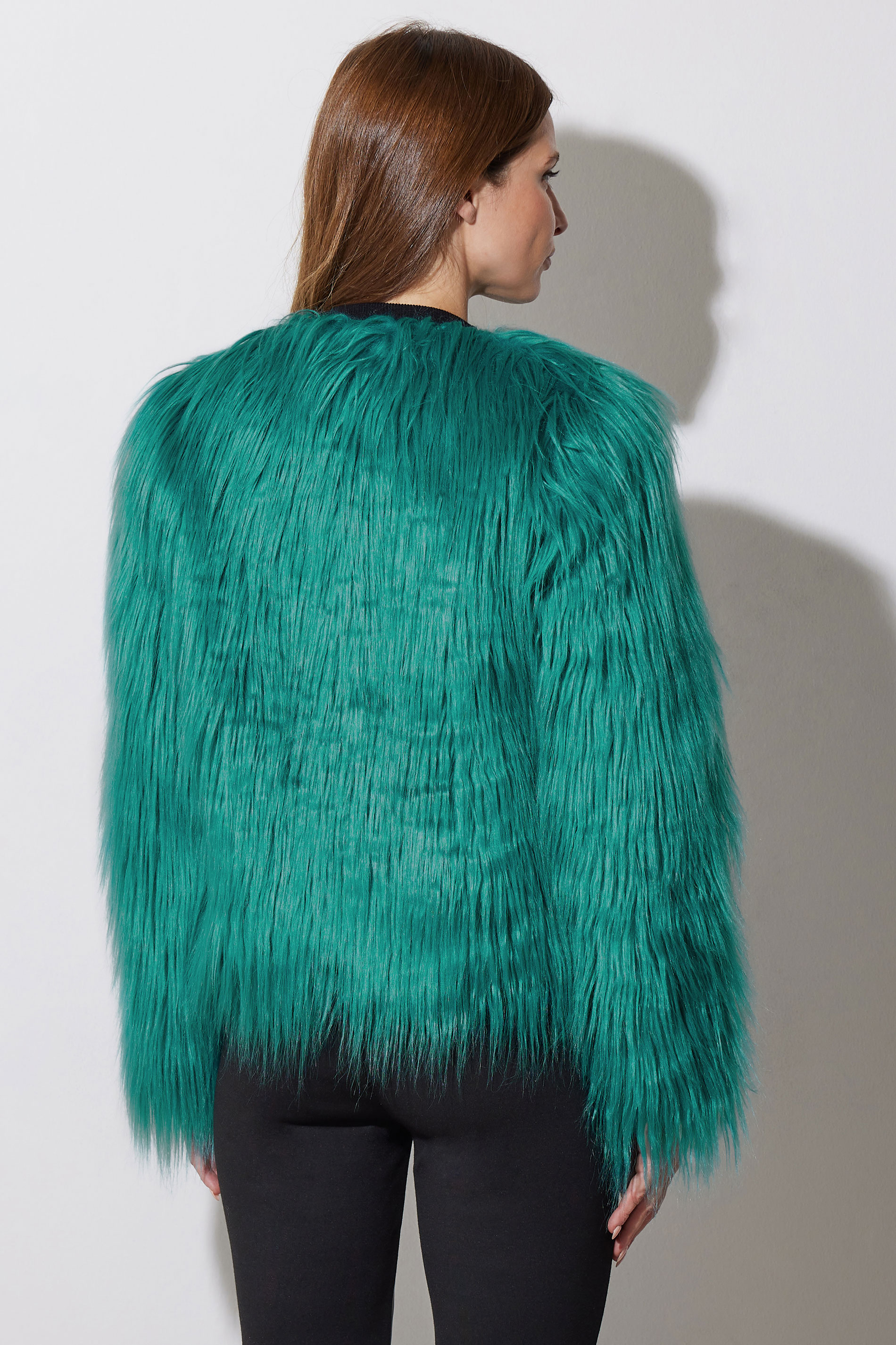 STAR Green Faux Fur Coat | STAR x JM 4