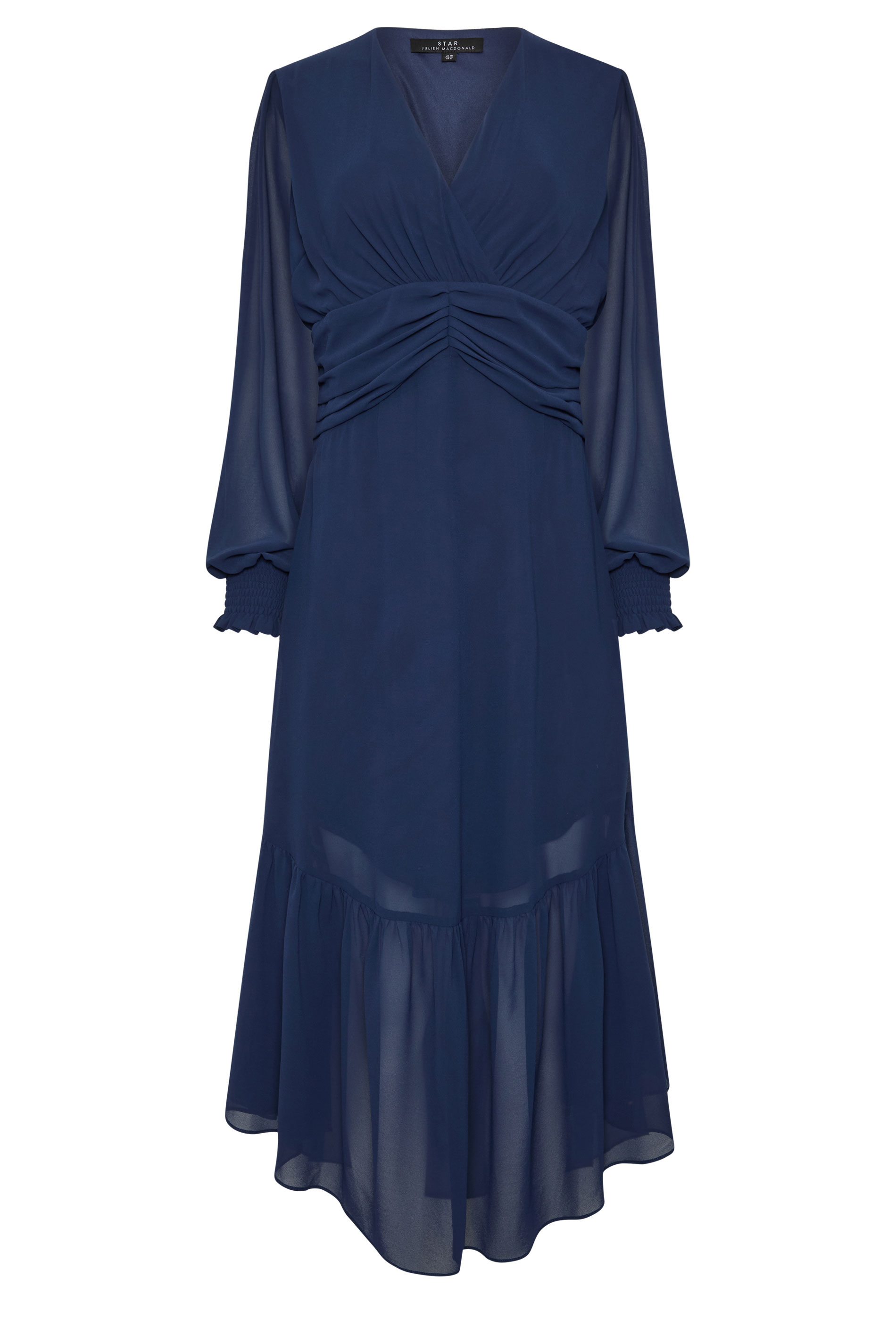 STAR Navy Blue Pleated Maxi Dress | StarBYJM 5